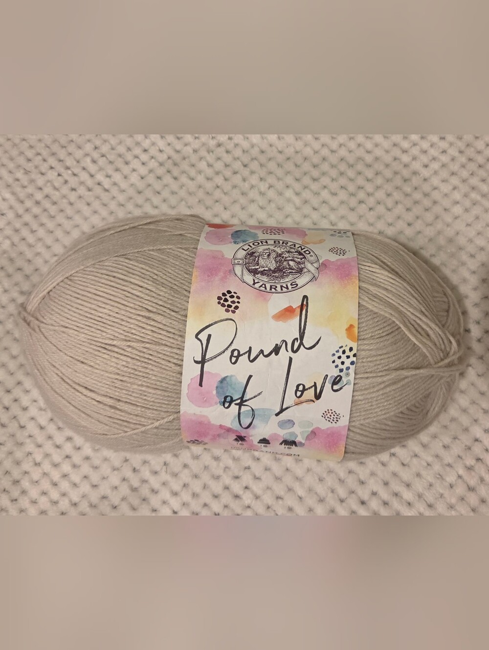 'Pound of Love' Yarn - Light Beige